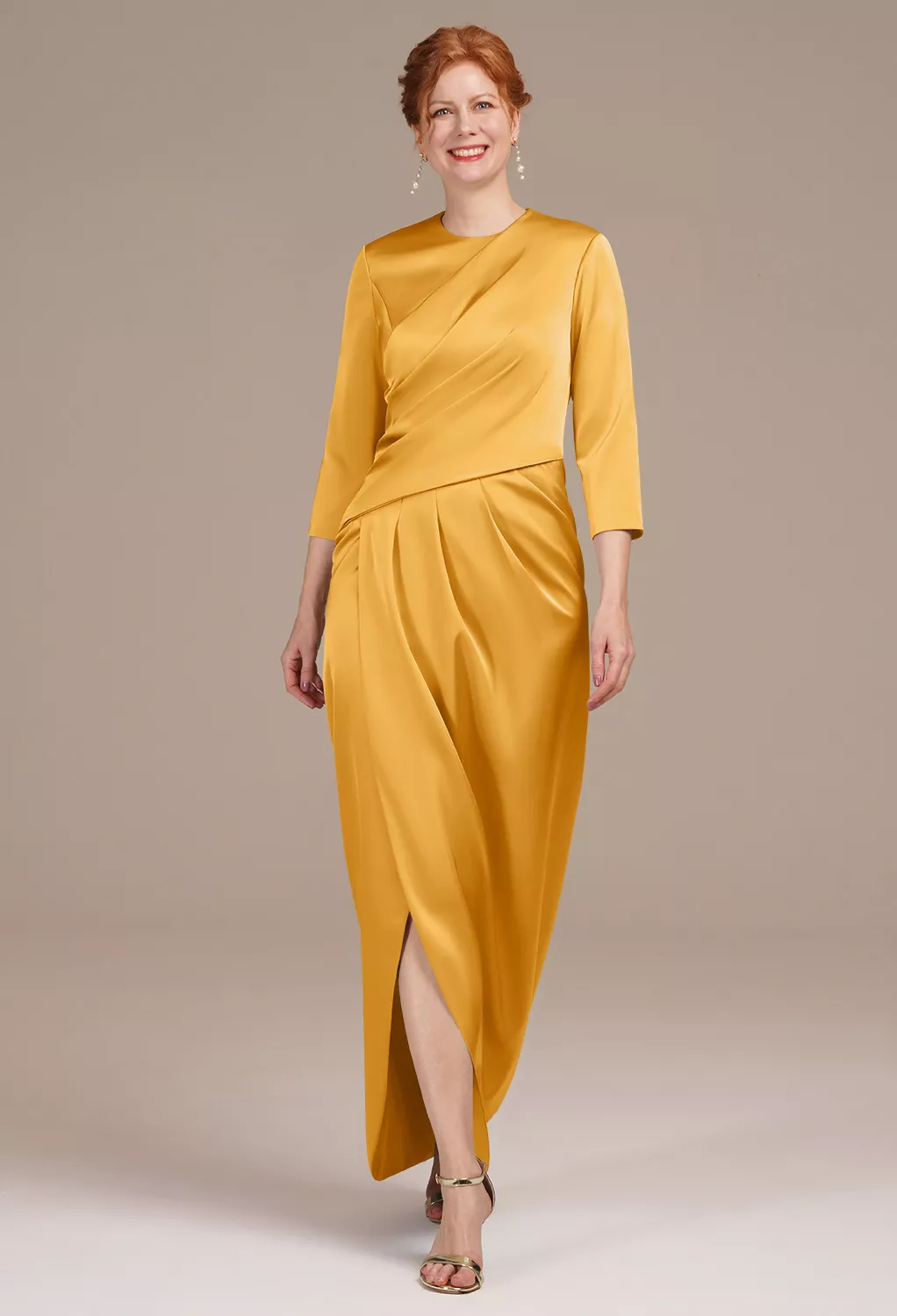 AW Petunia Mango  Mother of the Bride Dresses